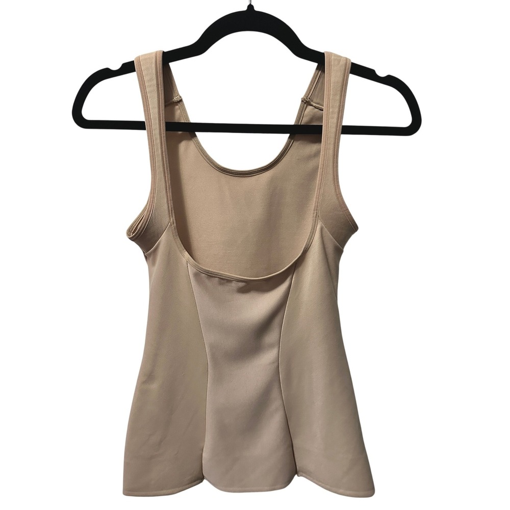Miraclesuit Scoop Neck Camisole Tank Control Shapewear Beige Top Medium Contour - Picture 2 of 5